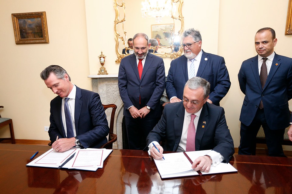 Նյու Յորքում Հայաստանի և Կալիֆորնիայի միջև ստորագրվեց համագործակցության Շրջանակային համաձայնագիր