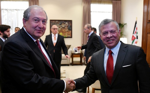 Արմեն Սարգսյանի հրավերով Հայաստան է ժամանել Հորդանանի թագավոր Աբդալլահ Երկրորդը