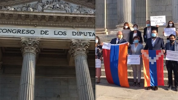Իսպանացի պատգամավորները Կոնգրեսի դիմաց համերաշխություն են հայտնել հայ ժողովրդին