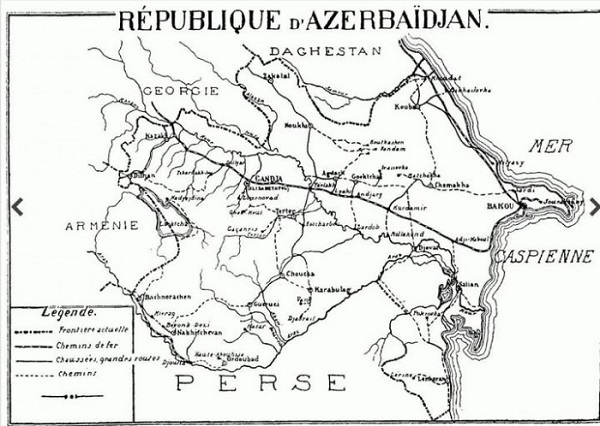 Ահա այդ քարտեզը, որով Սյունիքն ու Վայոց Ձորն ամբողջությամբ, Գեղարքունիքն էլ մասնակի՝ համարվում են Ադրբեջանի տարածք