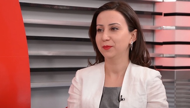 Maria Karapetyan addressed the international community in English