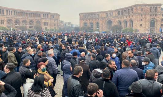 Ընդդիմության հանրահավաքը Հանրապետության հրապարակում և անհնազանդության ակցիաները