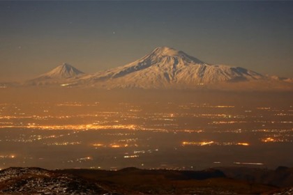 Night life of Ararat valley