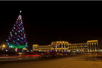 Գյումրին տոնական լույսերի մեջ