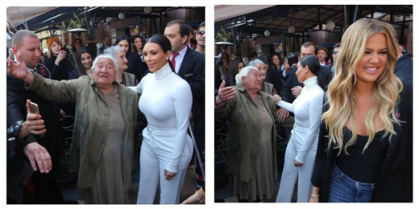 Elderly woman finally meets Kim Kardashian after waiting three days