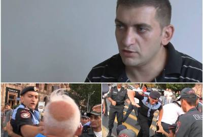 Հայցում եմ հանրության ներողամտությունը, գիտակցում եմ սխալս և զղջում. Տարեց ցուցարարին ապտակած ոստիկան