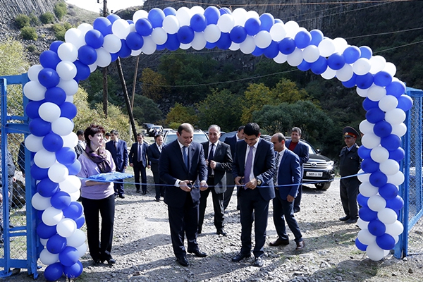 Mayor Taron Margaryan took part in the ceremony of opening of Garni water canal