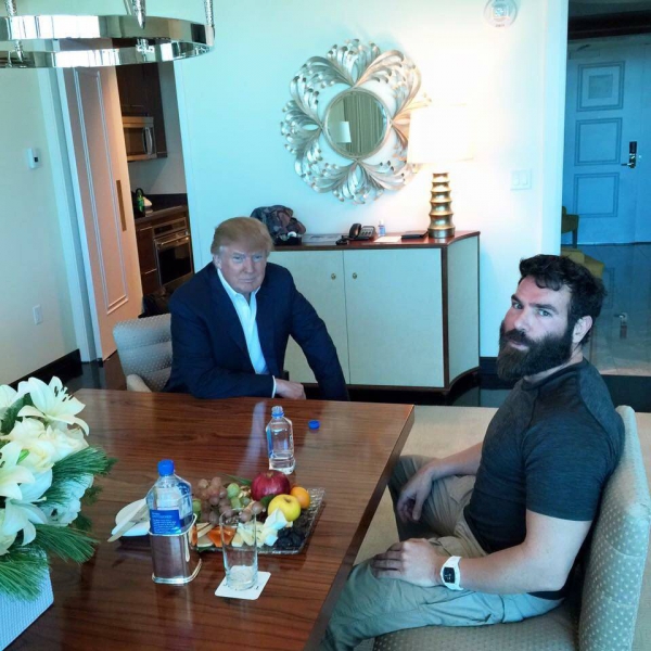 Dan Bilzerin met with Donald J. Trump 