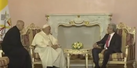 Speech of the president of the republic of Armenia Serzh Sargsyan at the meeting of his holiness Pope Francis