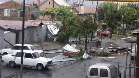 Պոկված լարեր, ընկած ծառեր. քամու հետևանքները