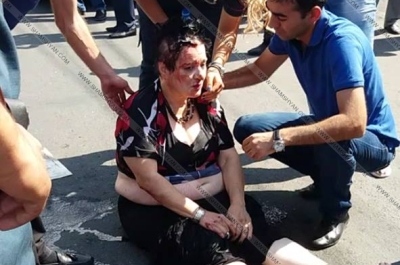 Տեսանյութ, որում երևում է չթույլատրելի հատվածով անցնող կնոջ վրաերթը