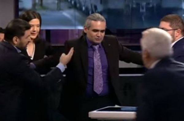 Ադրբեջանցի լրագրողը ռուսական հեռուստաալիքի եթերում փորձել է հարվածել հայ փորձագետին 