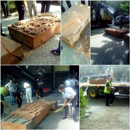 Վստահեցնում եմ, որ հուշաքարը կվերգտնի իր նախկին տեղը և կշարունակի զարդարել փողոցը