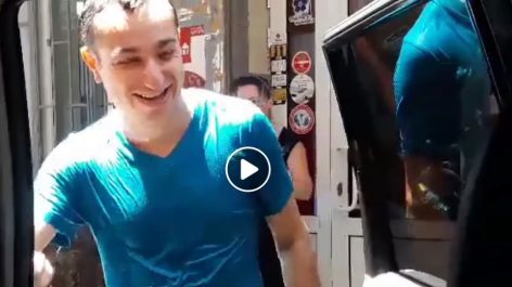 Տեսանյութ, թե ինչպե՞ս ջրեցին Սփյուռքի նախարարին