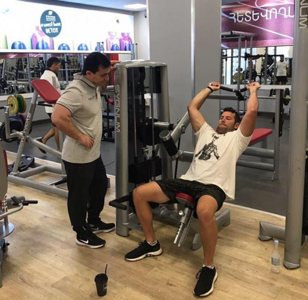 Բիլզերյանը մարզվել է  «Օրանժ Ֆիթնես» պրեմիում ակումբում