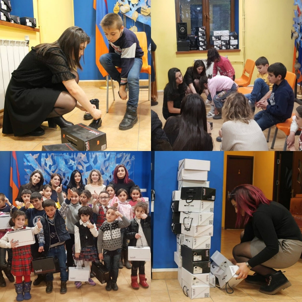 Օրրանի երեխաների համար այս տարի Ձմեռ պապիկն ավելի շուտ եկավ. 72 զույգ կոշիկ Baldi-ի կողմից՝ օրրանցիների համար