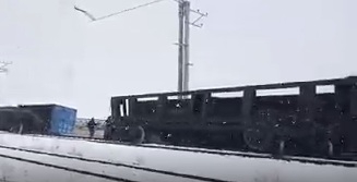 Տեսանյութ, որտեղ երևում է, թե ինչպես են Ջավախքում գնացքի վագոնները շուռ եկել